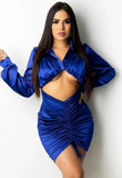 Party Sexy Cut Out Ruched Bodycon
