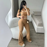 Women's Spring And Summer Generous Collar Short Umbilked Low-Waist Micro-Horns Thin Knitting