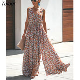 Women Summer Dress Floral Print Maxi Dresses Bohemian Hippie Beach Long Dress Women's Clothing 2023 vestidos de