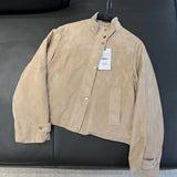 2025 New Women's Velvet Texture Effect Collar Long-Sleeved Jacket Work