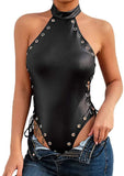 Lingerie Sexy Black Halter One Piece String Hollow