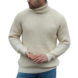 Men's Wear Autumn And Winter High-Neck Knitted Shirt Loose Long-Sleeved Cover Bottom Sweater