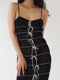 2023 Sexy Women Sleeveless Casual Sling Dress Spaghetti Strap See Through Tie-up Long Dresses Sexy Y2K Party Vestidos-Outfit