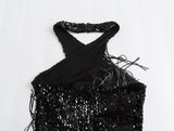 New Tassel Beads Decorated With Neckline Jumpsuits 0387167-Outfit