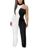Spring And Summer New Women's Irregular Trousers Out-Shoulder Commuting