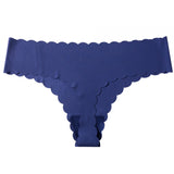 Lady One-Thick Thread Wave Side Cotton Crotch Low-Waist Bikini Trousers