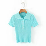 casual women's cropped pullover sweaters short sleeve spring summer outwear woman solid knitted crop