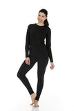 And Winter Warm Underwear Women's Seamless Slim Comfortable Elastic Solid Color Long-Sleeved Trousers Autumn Suit Long Johns-Outfit