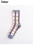 1pair Cute Cartoon Women's Cotton Socks Kawaii Rabbit Sheep Giraffe Pattern Socks Funny Happy Harajuku Female
