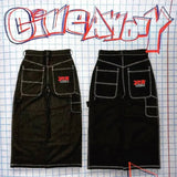 Hip-Hop Rock Embroidered Loose Jeans Y2k Street Retro Harahara Wide-Legged Straight Trousers-Outfit