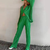 2 Piece Set Women Long Sleeve Tracksuit Sport Jogger Wear Femme Long Sleeve Loose Tops and Pants Spring Outfits 2023-Outfit