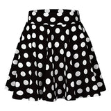 Toloer Summer Hot Wave Dot Mini Skirt Red Skirt-Outfit