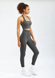 Workout Slim Fit Running Fitness Exercise Yoga Bra and Pants