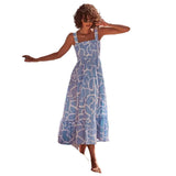 Summer Women's Commuting Sleeveless Hottie Prints Long Sling