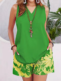 Women's Clothing 2025 Spring And Summer New Two-Set Vest Shorts