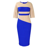 Plus-Size Women's Clothing 2025 Spring New Fashion Temperament OL Five-Sleeve Bagted Hip