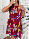 Plus-Size Women's Print Sling Ion Z Sleeveless