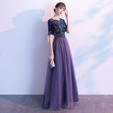 Dress 2025 New Banquet Temperament Long-Term Squins Adult Choir Show Long Dress Tibetan