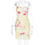 Spring 2025 New Dress Mori Style Temperament Casual Print Braided Kitty