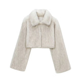 Women's Thick Lamb Fur Black Coat Women's Winter 2025 New