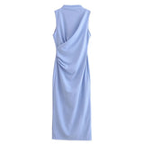 Midi Dress 2025 Spring/Summer Banquet Sleeveless Dresses In The Long