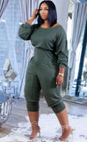 Casual Stacked Jumpsuit with