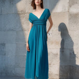 Style Multi-Wear Multi-Rope Cross-Back Sexy Bandage Dress Long Dress-Outfit