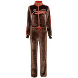 Women Tracksuit 2 Piece Set Coat Pants Winter Clothes Sweat Suits Women Matching Sets Long Sleeve Outfits-Outfit