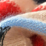 Winter Contrasting Colors Sweaters Striped Spliced Casual O-Neck Female Clothing Stylish Hollow Out Knitted Midi Jumpers-Outfit