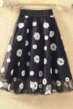 Tulle Skirt Women Summer High Waist Skirt Up Party Petticoat Fashion Casual Style New Goth