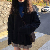 Sweaters Women Cardigan V-Neck Long Sleeve Fashion Loose Breathable Casual Knitting Female 7 Colors Autumn Comfortable