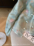 Pavilions, Pavilions, Embroidery, New Chinese Style Buckle Coat 2024 Female Spring And Autumn Style Retro Loose Cardigan-Outfit