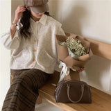 Version 2024V Neckline Knitted Vest Cardigan Woman Sleeveless Folding Woman Wearing A Wide Range Of Jackets With Loose Pockets-Outfit