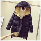 Winter Women Jacket Coats Parkas Women Down Cotton Hooded Overcoat Thick Warm Plus size Female Long Cotton Padded