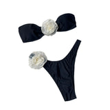Toloer New Three-Dimensional Flower Hot Girl Bikini Hot Triangle Pants Split Sexy