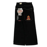 Wide-Legged Jeans Street Hip-Hop Personality Y2K Straight Casual Pants-Outfit