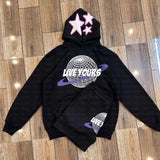 Hip-Hop Street Letter Printed Hoodie Y2K Fashion Pullover Sweater Sweater-Outfit