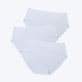 3 pcs/lot ! Seamless Panties Women Solid Sexy Underwear Mid Waist Briefs M to