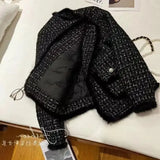 Women Coats Round Neck Full Sleeve Lamb Wool Jackets Single Breasted Slim Fit Thick Coat Open Stitch Elegant Outerwear 2024-Outfit