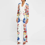 New Star Fashion Fresh Digital Printed Suit Jacket Set Two