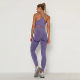 New Gym Set Women Seamless Fitness Bra Sport High Waist GYM Sexy Booty Leggings Push Up Pants Leggins Workout