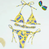 Bikini 2021 Sexy Swimwear Women Halter Push Up Swimsuit Female Brazilian Bikini Set Bather Bathing Suits Summer Beach