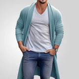 Men's Spring And Autumn Thin Knits Men's Loose Long Wool Coat