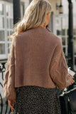 Dropped Shoulder Mock Neck