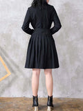 Slim Two Piece Set Women Notched Collar Long Blazer High Waist Mini Skirt Striped Colorblock Sets Female