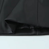 Homemade New Women's Clothing Fashion Pure Leather Short Dress