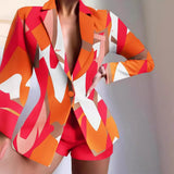 Independent Station New Fashion Fashion Suit Printed Shorts Set Girl-Outfit