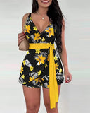 Spring/Summer Women's Temuv Tie Belt Shorts Fashion Casual