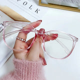 Anti Blue Light Unisex Round Eyeglass Frame Glasses Spectacles Clear Lens Eyewear