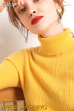 Winter Women Turtleneck Sweater Basic Knitted Soft Pullovers Cashmere Jumpers For Women Fashion Elastic Warm